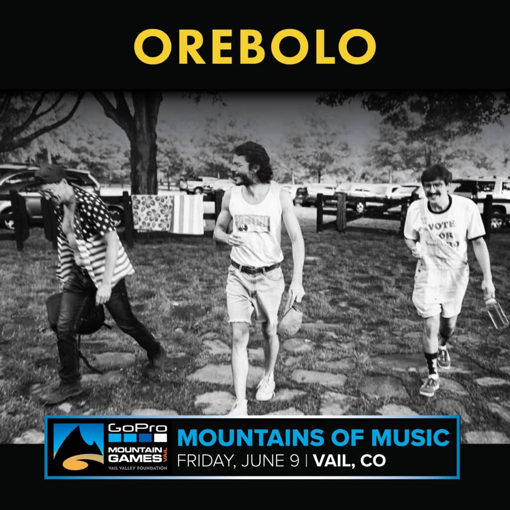 A poster for orebolo mountains of music.