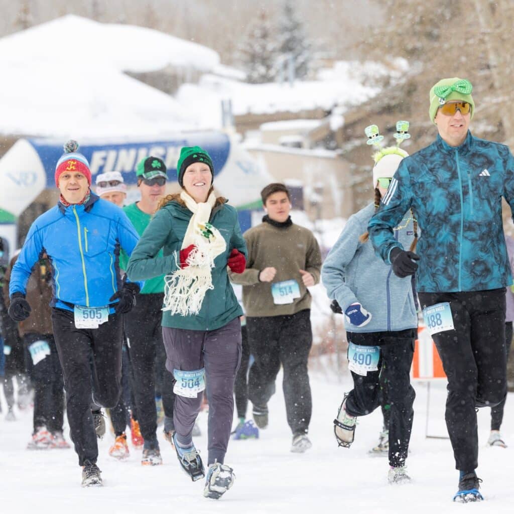 The Shamrock Shuffle Snowshoe Race