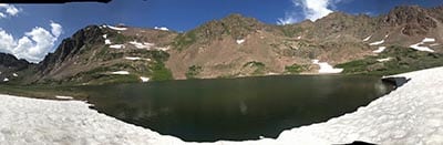 deluge alpine lake and mountains