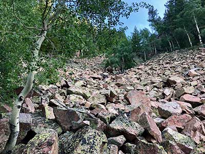 deluge cascading rocks