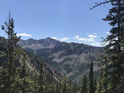 moutain views from deluge trail