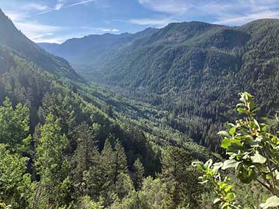 deluge mountain valley views