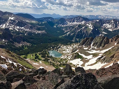 deluge alpine mountain views