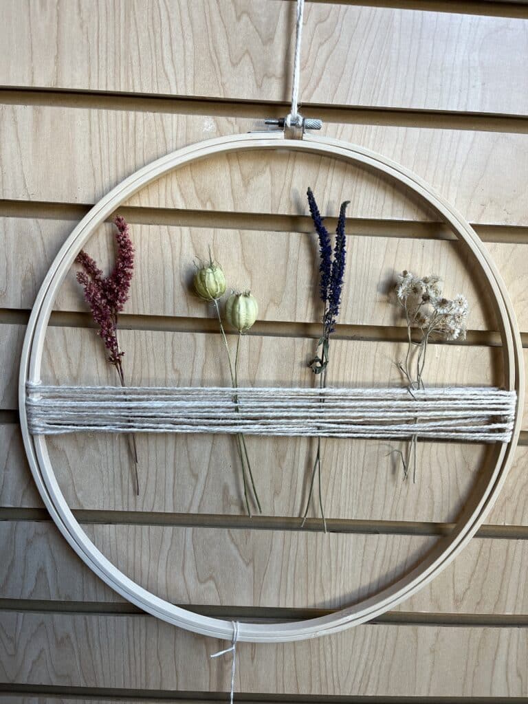 Dried Flower Hoop Workshop